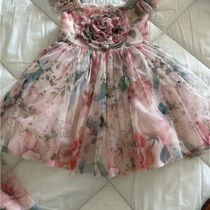 Floral Pink Kids Dress